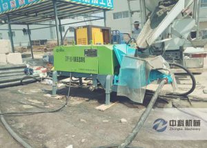液壓濕噴機施工現(xiàn)場