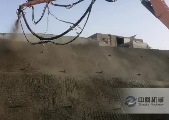智能濕噴機(jī)械手施工視頻