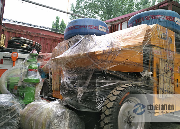 蘭州雙液注漿機(jī)、單缸砂漿泵、微型細(xì)石砂漿輸送泵發(fā)貨現(xiàn)場(chǎng)-0