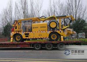 混凝土濕噴臺車發(fā)貨現場