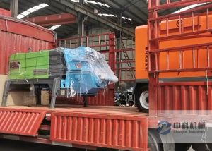 雄安新區(qū)液壓濕噴機、空壓機發(fā)貨現場