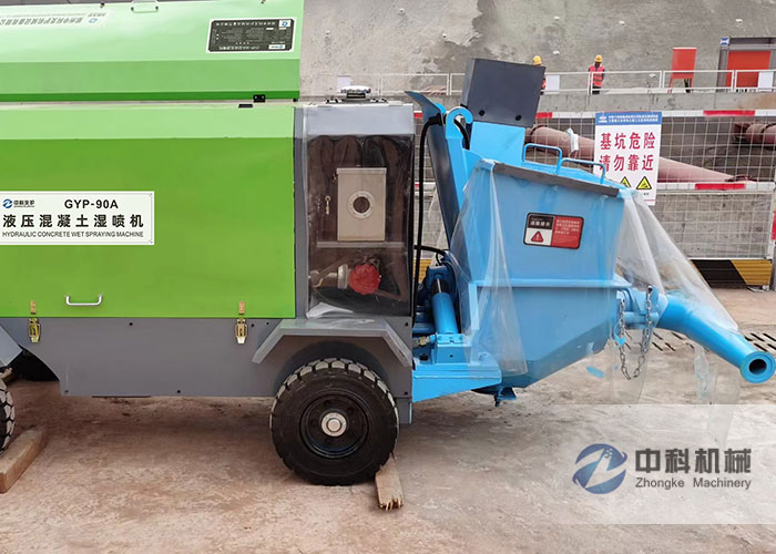 GYP-90A液壓混凝土濕噴機(jī)施工現(xiàn)場(chǎng)-0