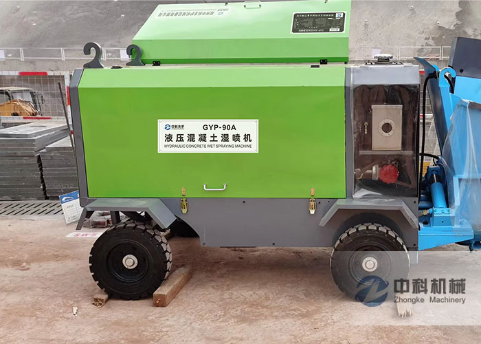 GYP-90A液壓混凝土濕噴機(jī)施工現(xiàn)場(chǎng)-1
